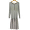 MIELI INVARIANT Mermaid Flare Knit Mix Dress レディース FREE