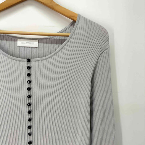 MIELI INVARIANT Mermaid Flare Knit Mix Dress レディース FREE