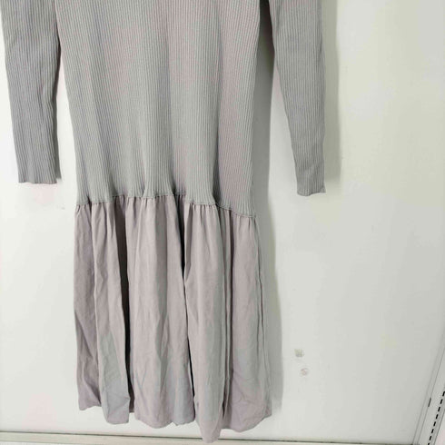 MIELI INVARIANT Mermaid Flare Knit Mix Dress レディース FREE