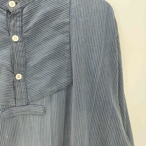 SMS SIMA Fisherman shirts フィッシャーマン シャツ ストライプ スモック プルオーバー ユーロ ワーク メンズ 4XL