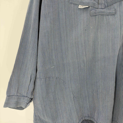 SMS SIMA Fisherman shirts フィッシャーマン シャツ ストライプ スモック プルオーバー ユーロ ワーク メンズ 4XL