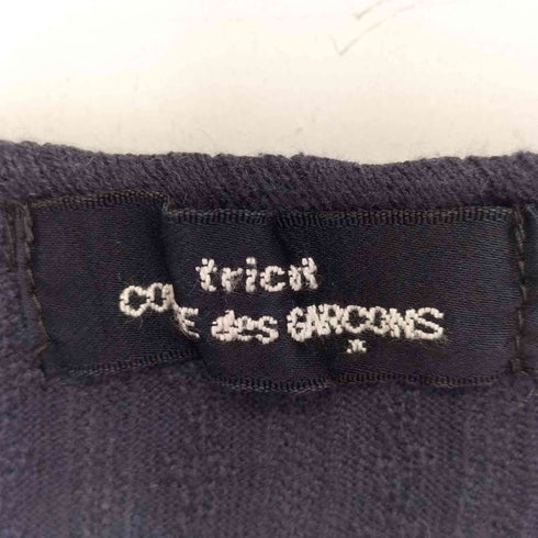 トリココムデギャルソン tricot COMME des GARCONS クルーネック リブ ストライプ 長袖カットソー レディース