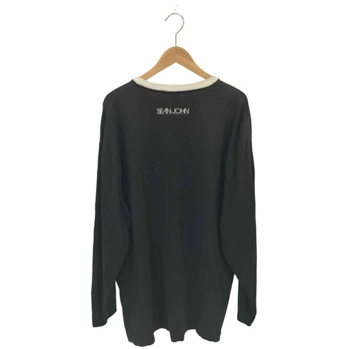 ショーンジョン Sean john フロントプリント コットン クルーネックロンT Y2K メンズ import:XL