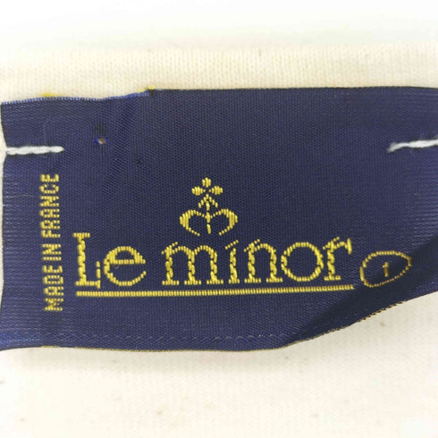 ルミノア Le minor フランス製 パネルボーダー 長袖カットソー レディース 1