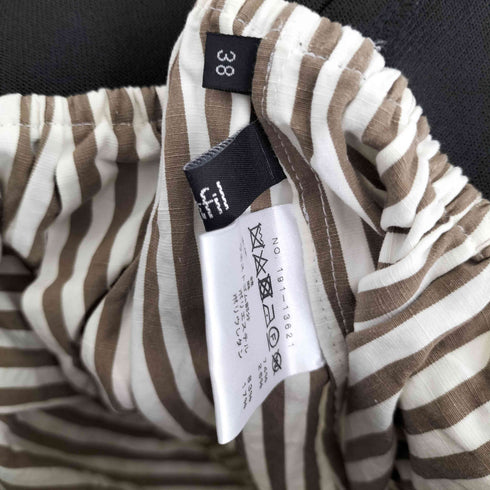Mfil ストライプ イージー ワイドパンツ レディース JPN:38