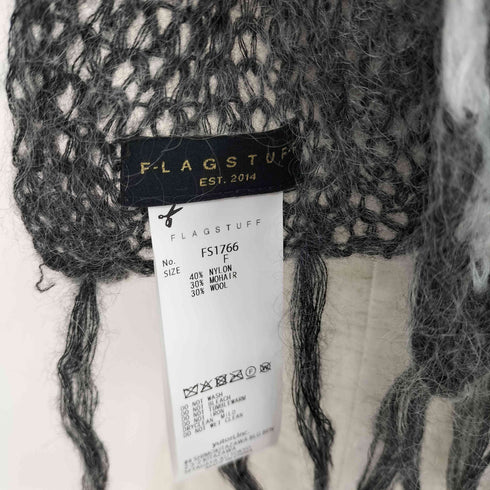 フラグスタフ F-LAGSTUF-F STRIPE MOHAIR SCARF スカーフ マフラー メンズ FREE