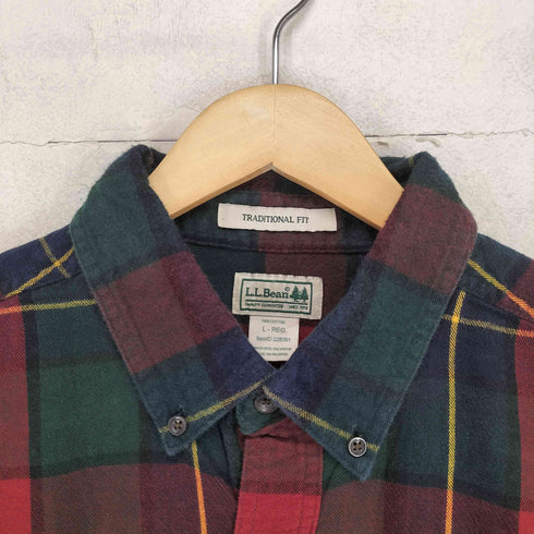 エルエルビーン L.L.Bean TRADITIONAL FIT フランネルBDシャツ メンズ L