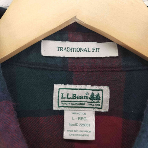 エルエルビーン L.L.Bean TRADITIONAL FIT フランネルBDシャツ メンズ L