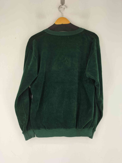 アイゾッドラコステ IZOD LACOSTE 70S ロゴ刺繍 ベロア Vネック スウェット メンズ import:XL