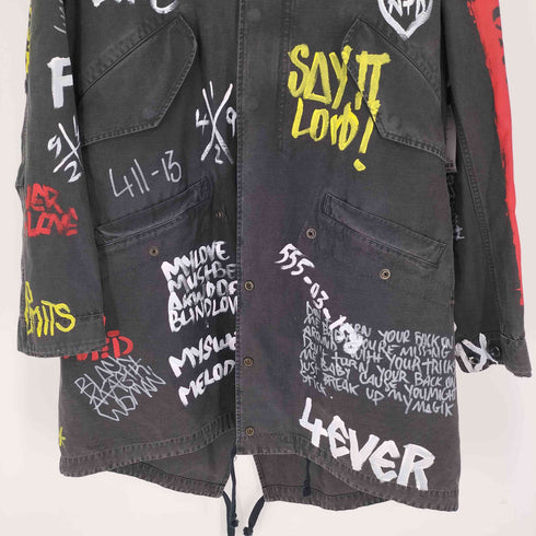 フェイスコネクション FAITH CONNEXION 17AW PAINTED MODS COAT ペイント モッズコート レディース