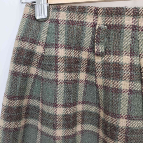 エディーバウアー Eddie Bauer 白タグ チェック柄スカート レディース 6