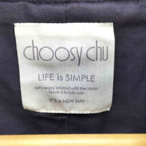 チュージーチュー choosy chu 袖シープレザー スタジアムジャケット スタジャン レディース FREE