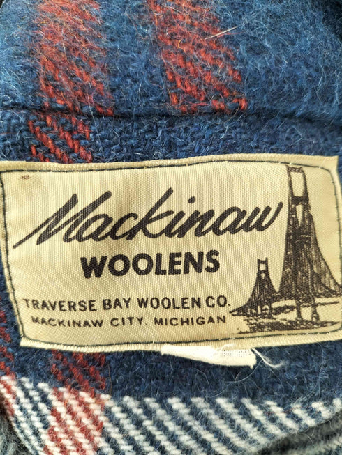 MACKINAW WOOLENS 70S ウールチェックジャケット メンズ JPN:44