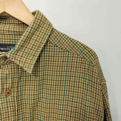 ウールリッチ WOOLRICH 00s コットン100 千鳥格子 チェック L/S ネルシャツ メンズ import:L