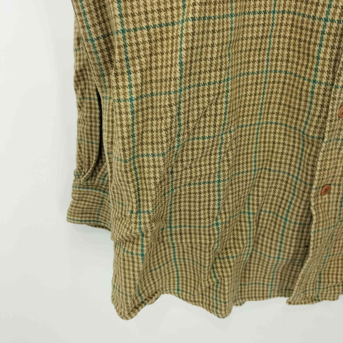 ウールリッチ WOOLRICH 00s コットン100 千鳥格子 チェック L/S ネルシャツ メンズ import:L