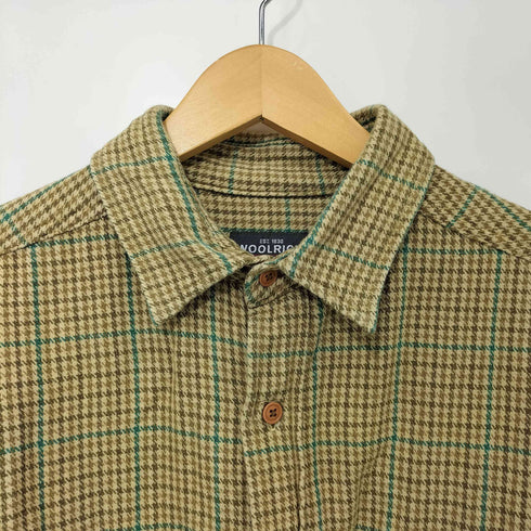 ウールリッチ WOOLRICH 00s コットン100 千鳥格子 チェック L/S ネルシャツ メンズ import:L