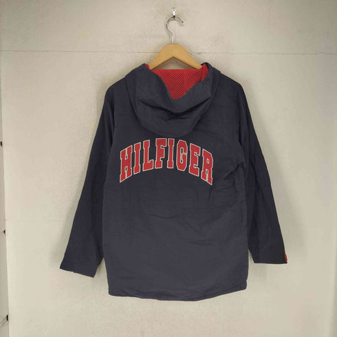トミーヒルフィガー TOMMY HILFIGER ロゴ刺繍ナイロンジャケット メンズ XL
