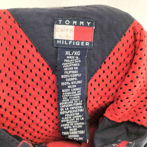 トミーヒルフィガー TOMMY HILFIGER ロゴ刺繍ナイロンジャケット メンズ XL