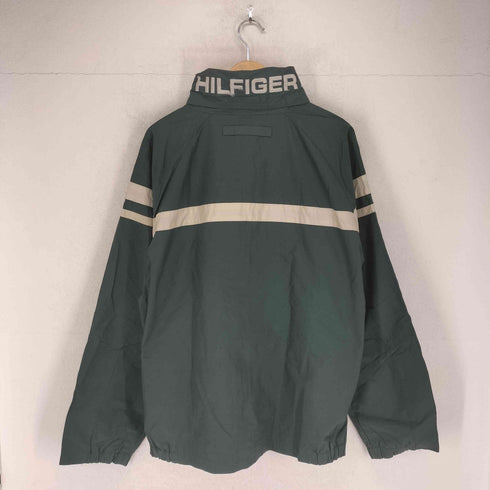 トミーヒルフィガー TOMMY HILFIGER ロゴ刺繍ロールアップ式ナイロンジャケット メンズ XL