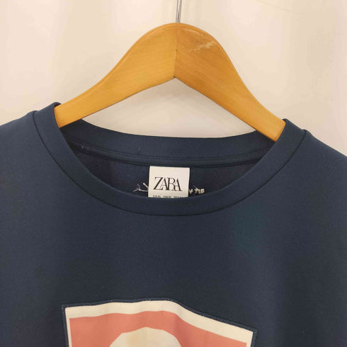 ザラ ZARA ARCHIVIE N75プリントデザイン クルーネックスウェット メンズ import:XL