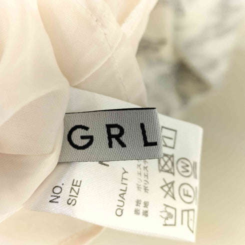 グレイル GRL ボウタイ花柄リボンフレアワンピース レディース M