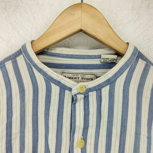 ロバートストック ROBERT STOCK インドコットン バンドカラーシャツ メンズ import:XL