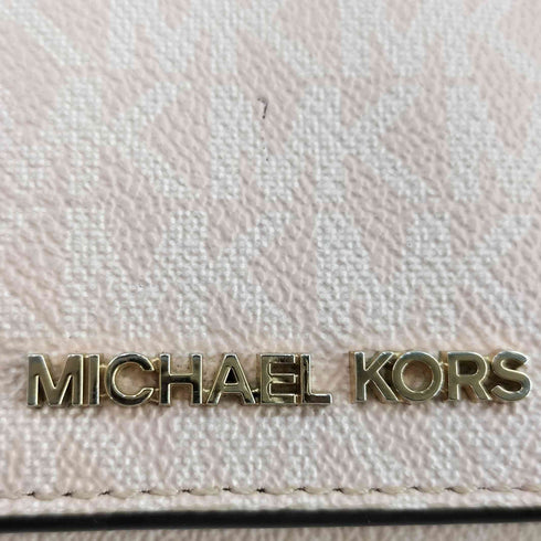 マイケルコース Michael Kors シグネチャーロゴプリント 三つ折り財布 レディース FREE