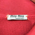 ミュウミュウ miu miu ウール100 丸襟 ケーブルニット カーディガン レディース EUR:38