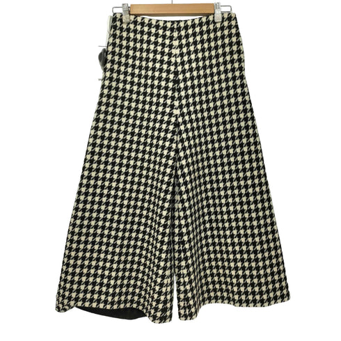 グッチ GUCCI ウール ハウンドトゥース ワイド パンツ レディース EUR:36
