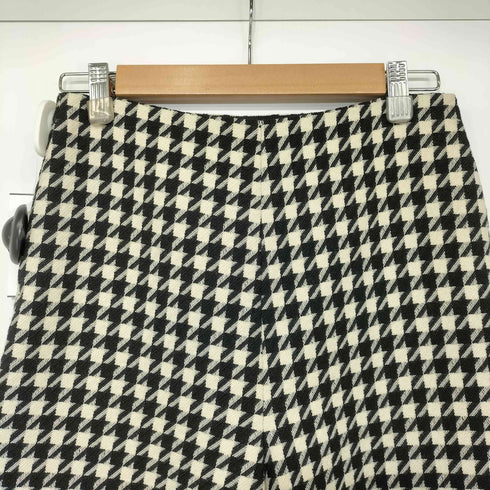 グッチ GUCCI ウール ハウンドトゥース ワイド パンツ レディース EUR:36
