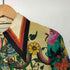 グッチ GUCCI シルク100 総柄 ピクセルブーケ ギャザー ワンピース レディース EUR:38