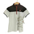 ラバンスポーツ LANVIN SPORT プリント ハーフジップ S/S ポロシャツ レディース JPN:38