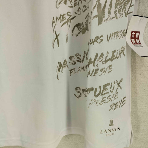 ラバンスポーツ LANVIN SPORT プリント ハーフジップ S/S ポロシャツ レディース JPN:38