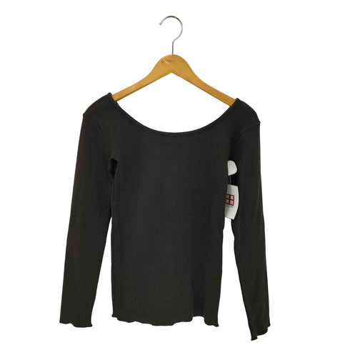 リタジーンズトウキョウ RITA JEANS TOKYO RITA OVAL NECK RIB LS TOP オーバルネック リブカットソー レディース