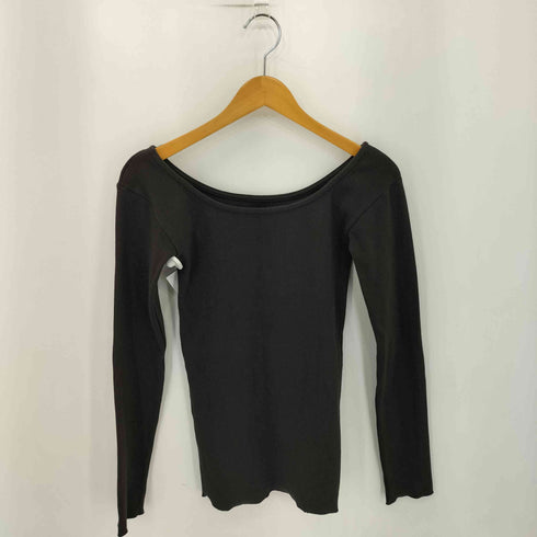 リタジーンズトウキョウ RITA JEANS TOKYO RITA OVAL NECK RIB LS TOP オーバルネック リブカットソー レディース