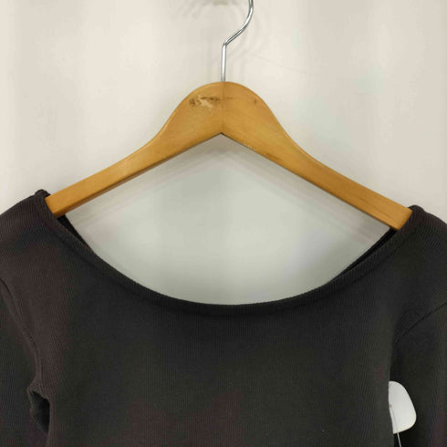リタジーンズトウキョウ RITA JEANS TOKYO RITA OVAL NECK RIB LS TOP オーバルネック リブカットソー レディース