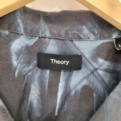 セオリー theory リーフ柄 オープンカラーシャツ メンズ import:L