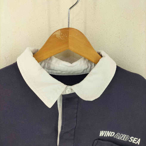 ウィンダンシー WIND AND SEA ロゴ刺繍スウェットポロシャツ メンズ L