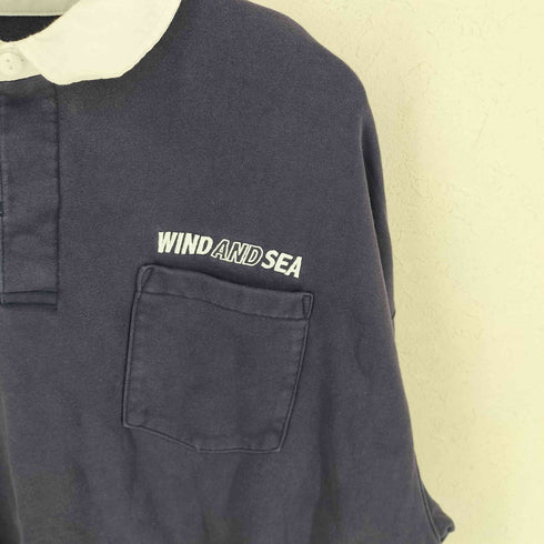 ウィンダンシー WIND AND SEA ロゴ刺繍スウェットポロシャツ メンズ L