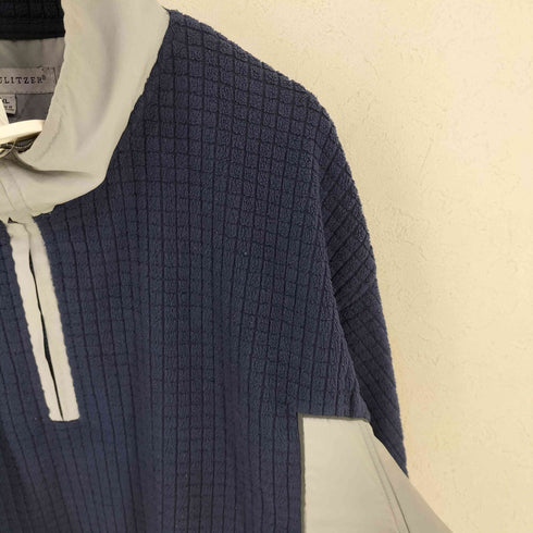 バートピューリッツァ BERT PULITZER 切替ハーフジップ ワッフルフリースジャケット メンズ XL