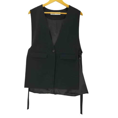 ザラ ZARA バックル ベスト ジレ レディース import:M