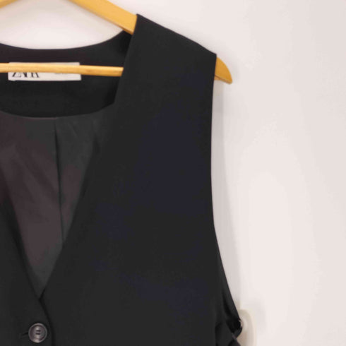 ザラ ZARA バックル ベスト ジレ レディース import:M