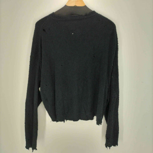 メゾンミハラヤスヒロ Maison MIHARA YASUHIRO 24AW DISTRESSED KNIT PULLOVER ダメージニット レディース 36
