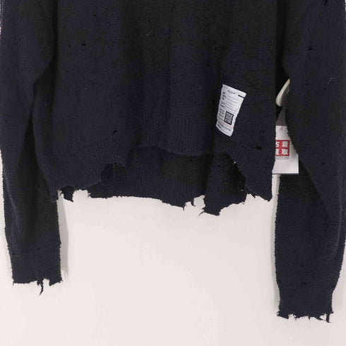 メゾンミハラヤスヒロ Maison MIHARA YASUHIRO 24AW DISTRESSED KNIT PULLOVER ダメージニット レディース 36