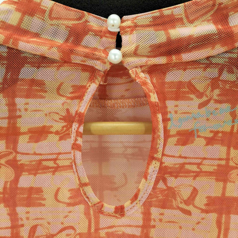パメオポーズ Pameo Pose 24SS My checkered patterns sheer long sleeves レディース FREE