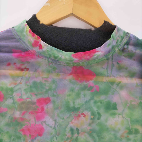 パムパークスアンドミニ P.A.M. PERKS AND MINI FLORAL MESH LONGSLEEVE T-SHIRT レディース JPN:S