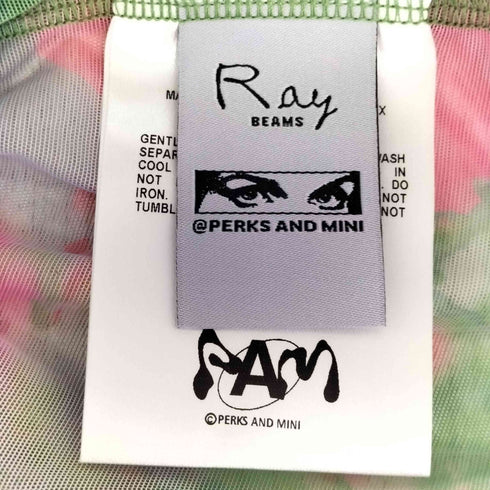 パムパークスアンドミニ P.A.M. PERKS AND MINI FLORAL MESH LONGSLEEVE T-SHIRT レディース JPN:S