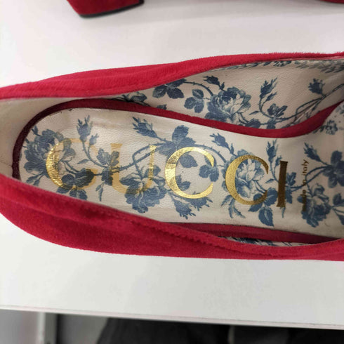 グッチ GUCCI GGマーモント ベルベット パンプス レディース 35 1/2