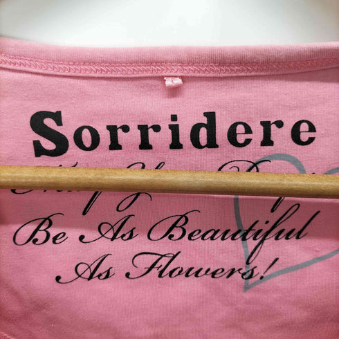 sorridere ラインストーン リボン プリントTシャツ レディース JPN:M