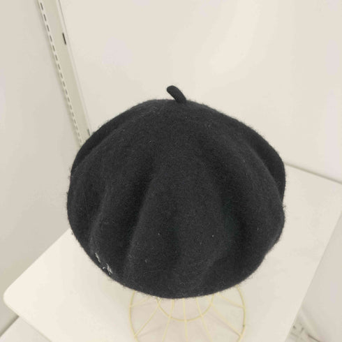 フレッドペリー FRED PERRY ロゴ 刺繍 ウール ベレー帽 レディース ONE SIZE